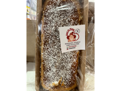 Budín de coco y dulce de leche