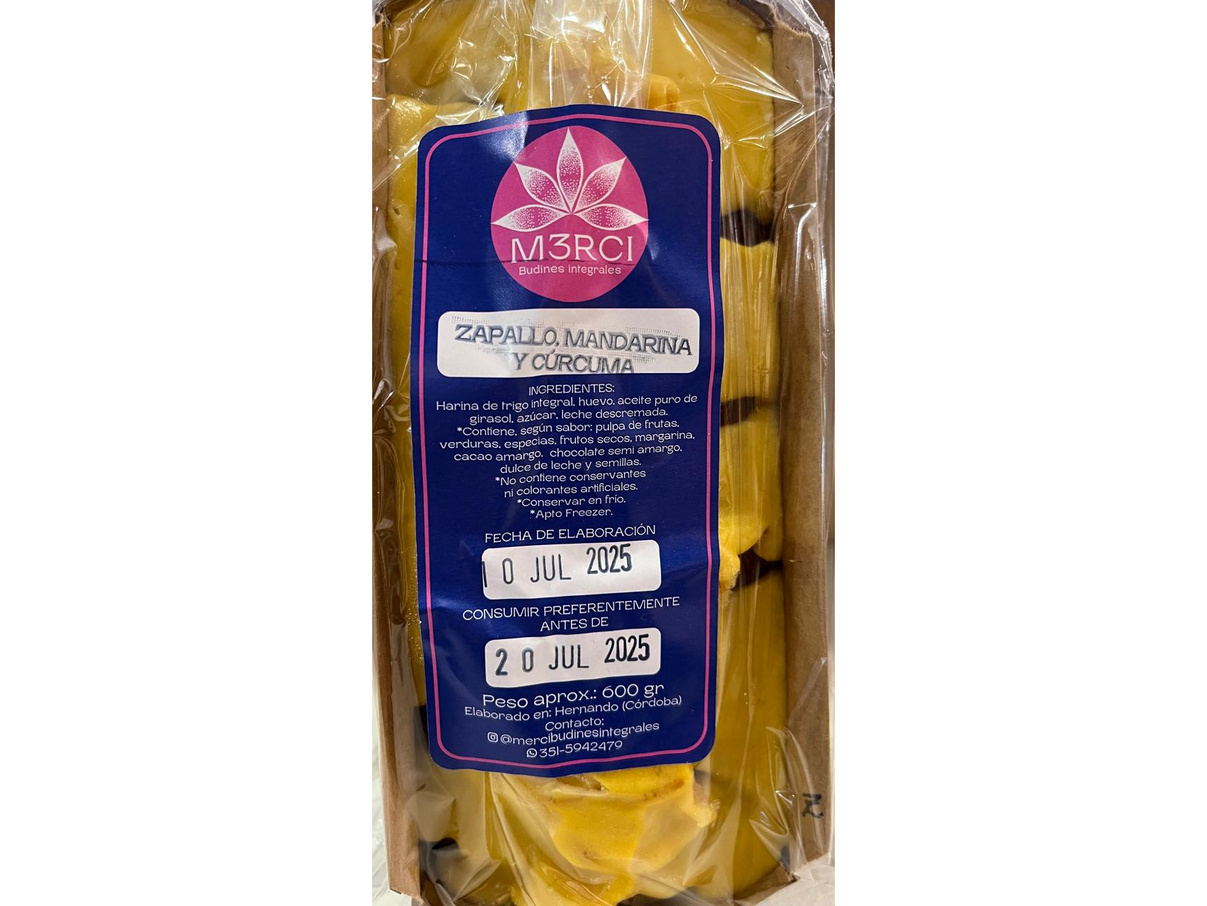 Zapallo, mandarina y curcuma