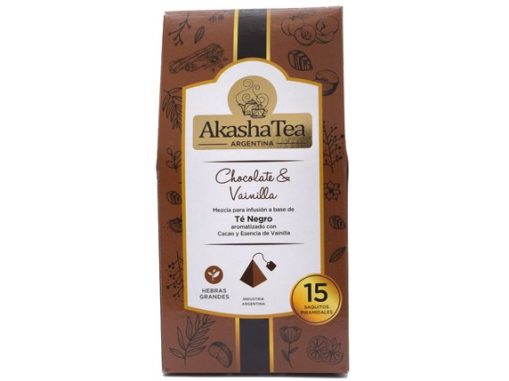 Chocolate y vainilla "Té en saquito"
