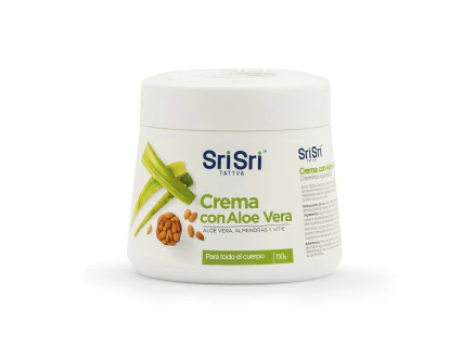 Crema corporal  con aloe vera, almendra y vit. E
