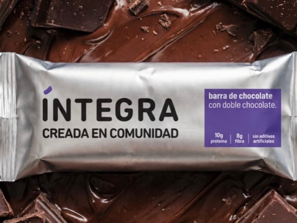 Barritas de chocolate con doble chocolate