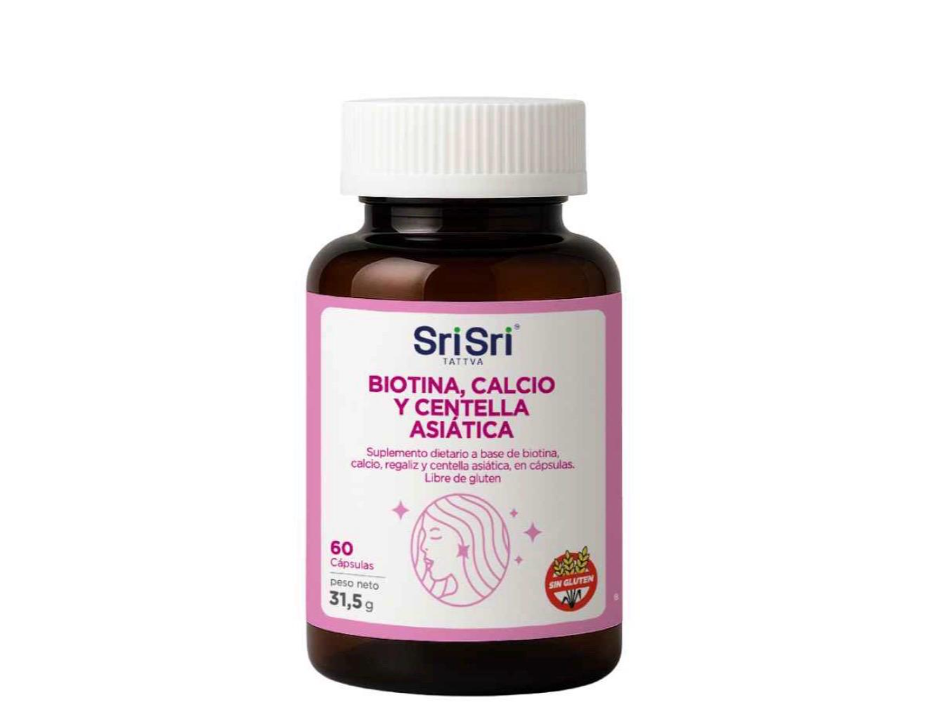 Biotina, calcio y centella asiática "Sri Sri"