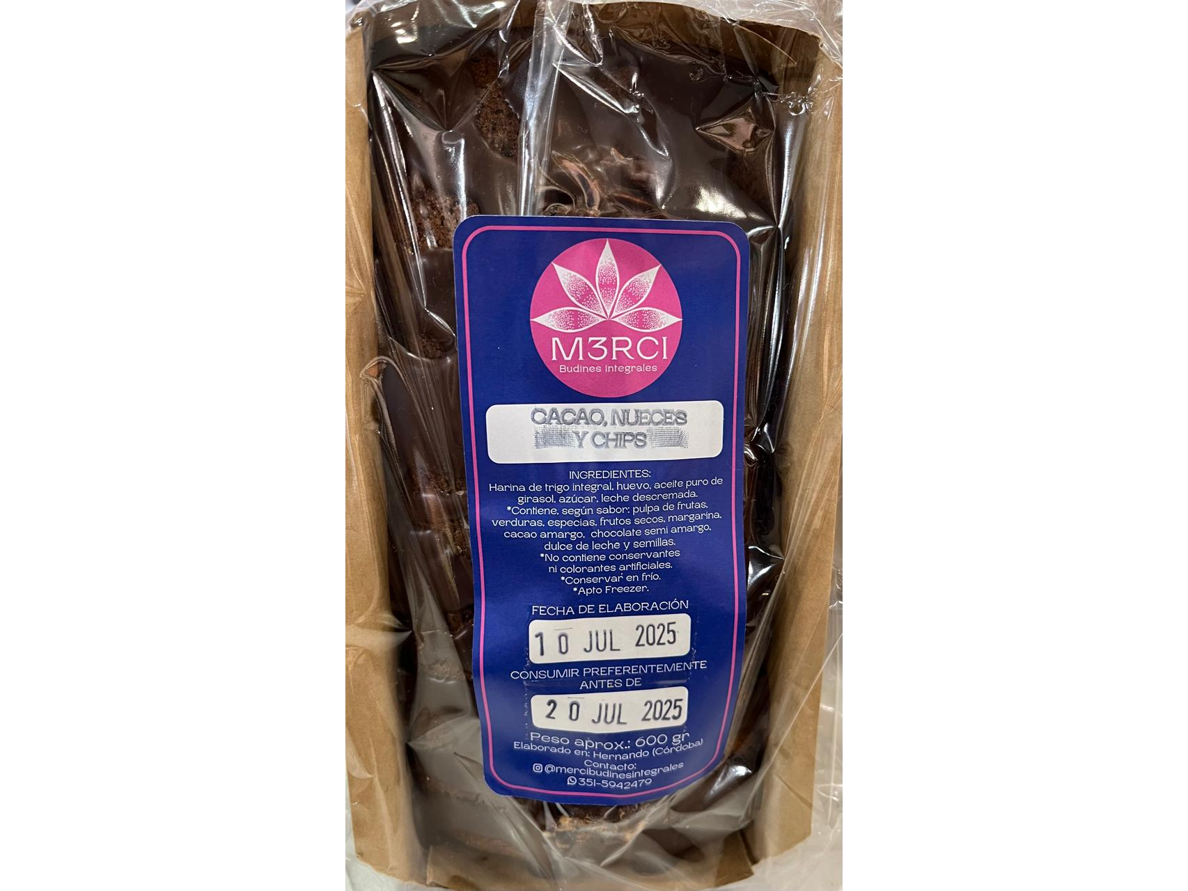 Cacao, nueces y chips