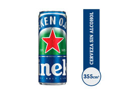 HEINEKEN LATA 355ML SIN ACOHOL