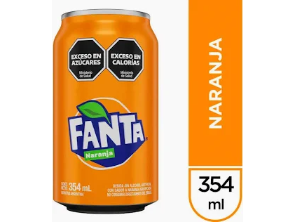 Fanta Naranja Lata