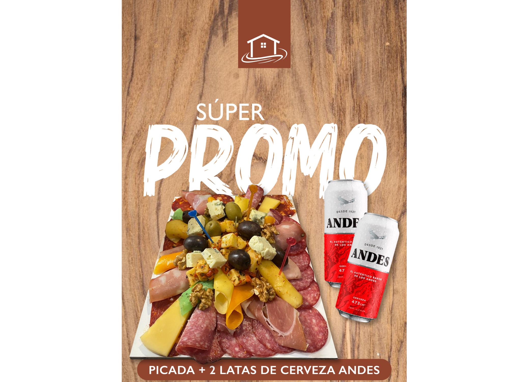 PROMO PICADA + 2 LATAS DE CERVEZA