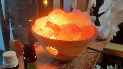 Lamparas de sal & horno difusor - cascadas de humo