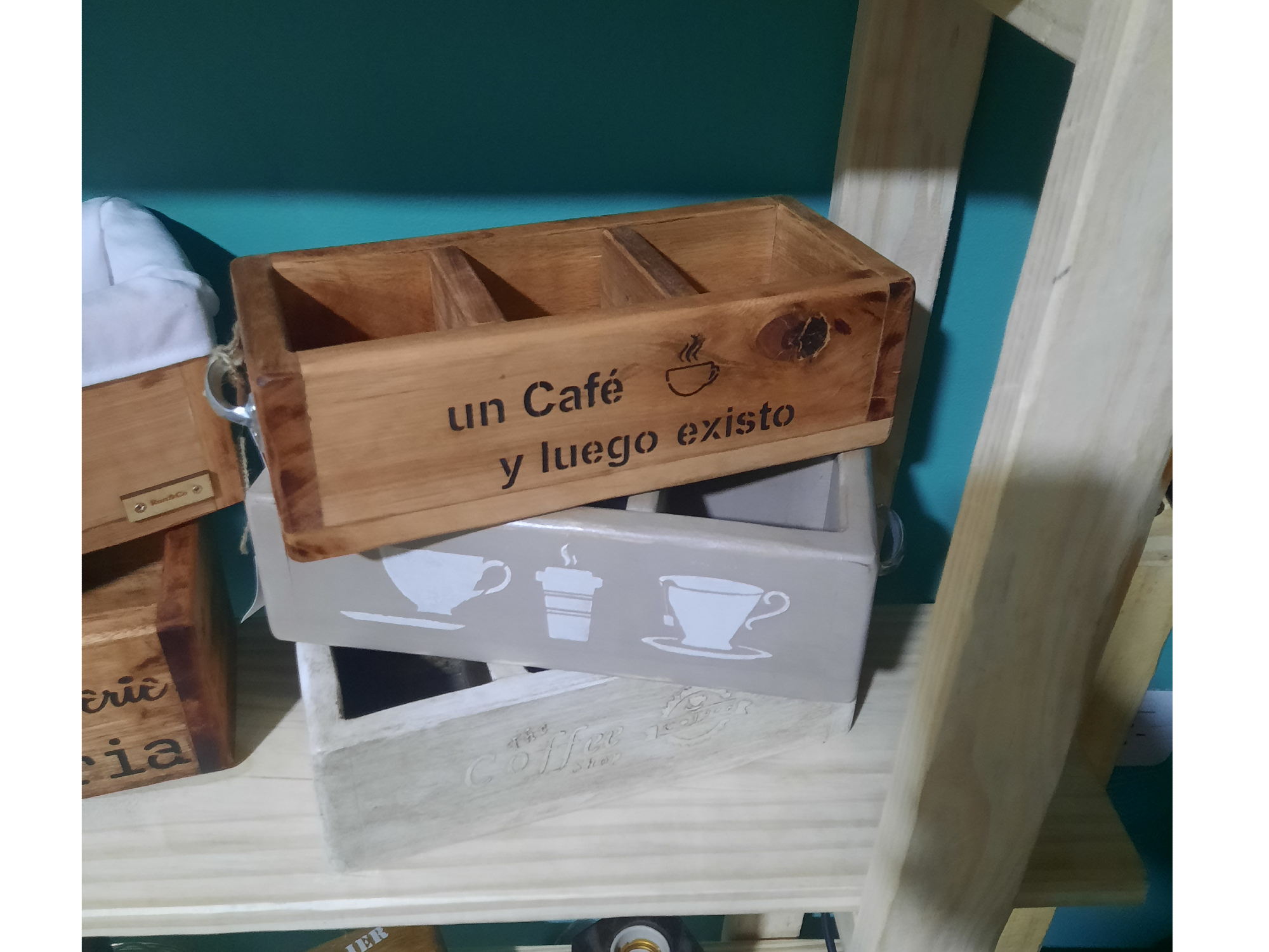 Cajas de te de Rustico-Deco-Home