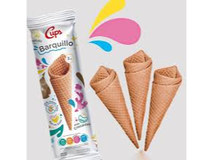 Cups clásicos boca ancha (duro) x 3 unid