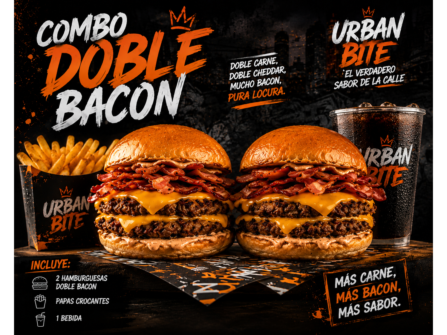 Combo Doble Bacon