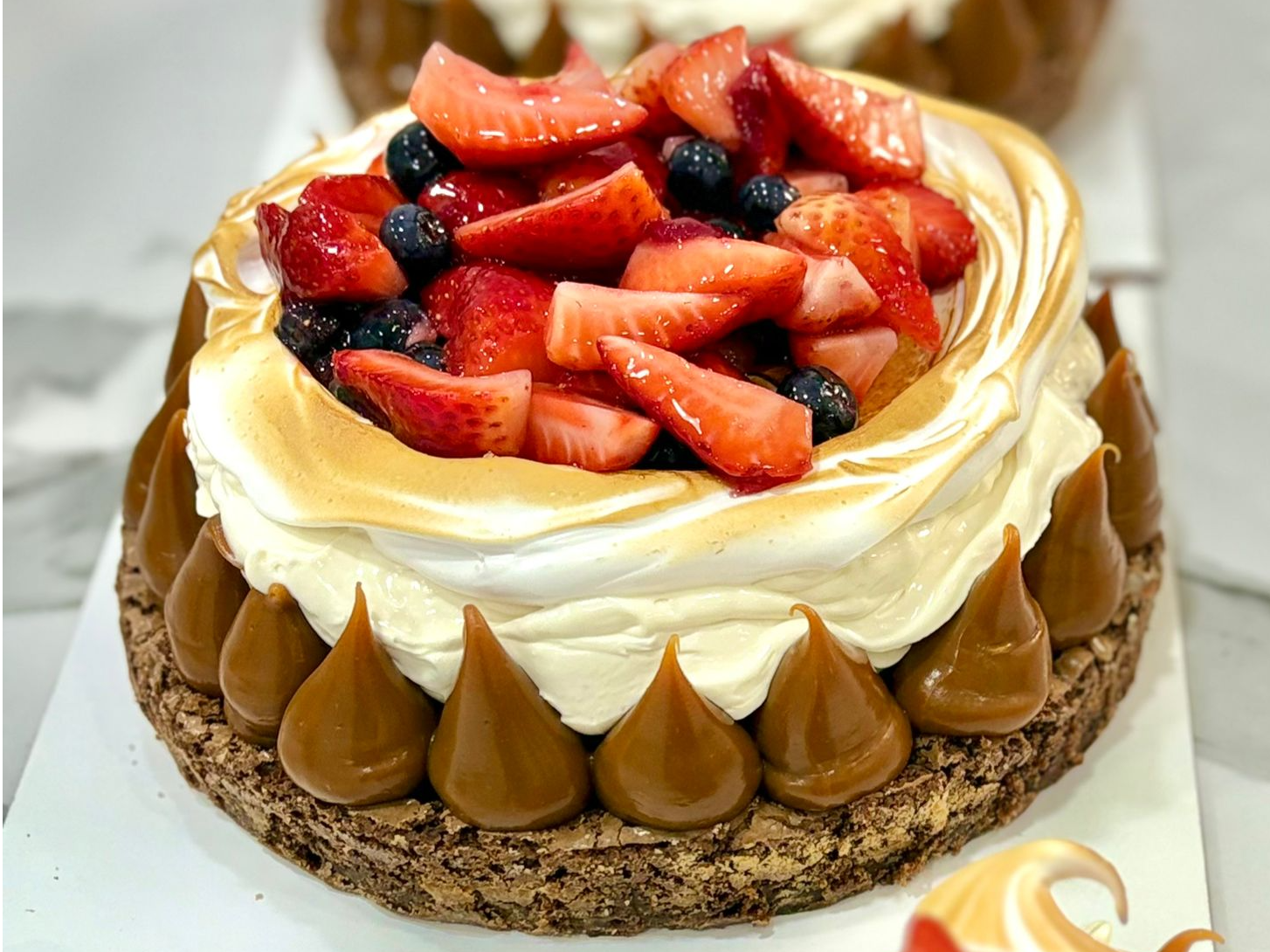 Brownie frutos rojos