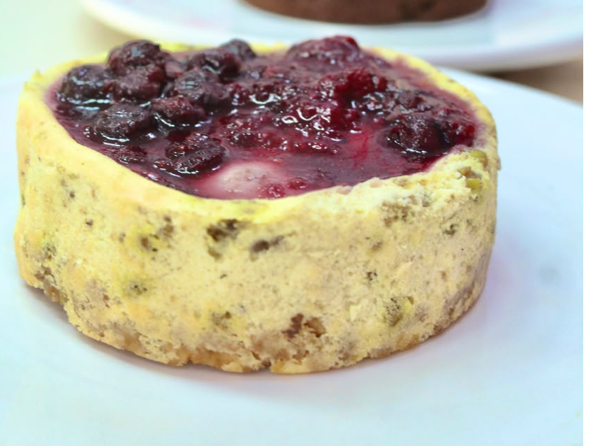 Porción Pistacho y frutos rojos