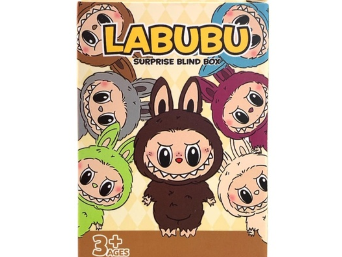 Llavero labubu con 3 cartas de regalo