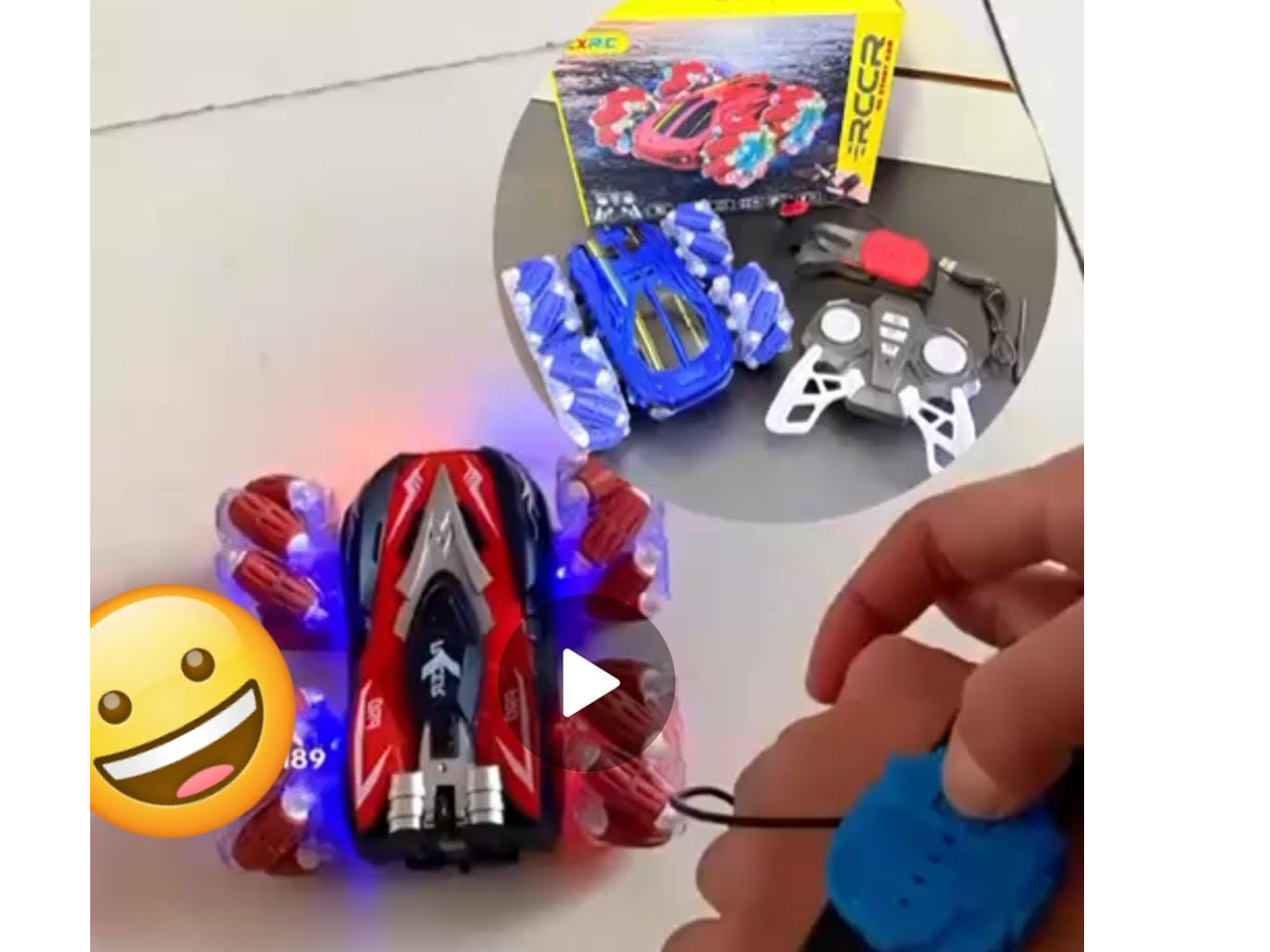 Auto a control remoto y control de muñeca