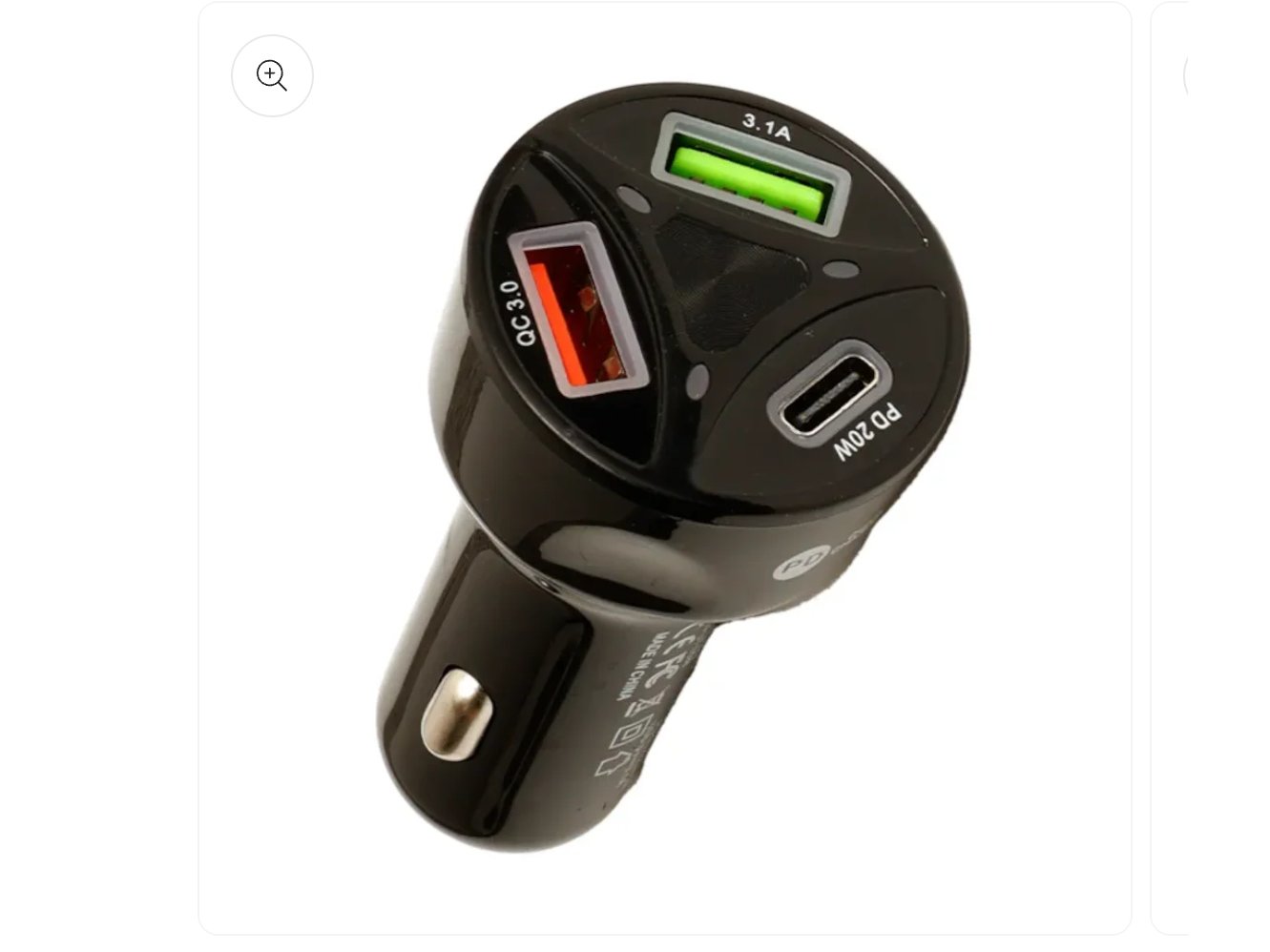 Cargador auto 3 salida