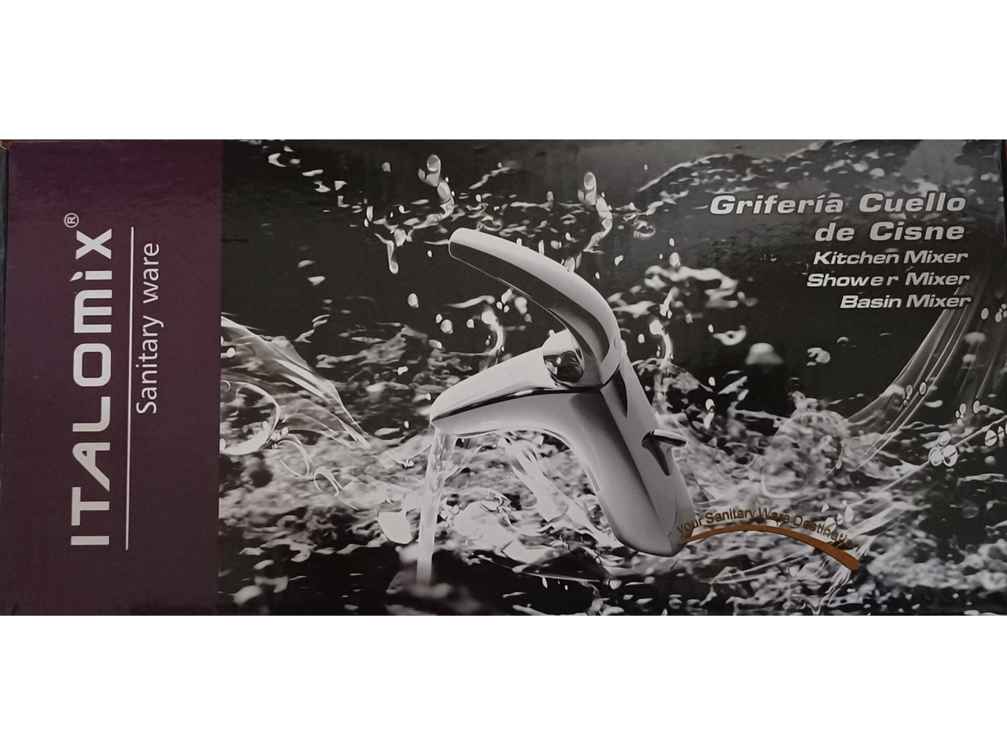 Grifería cocina cuello de cisne