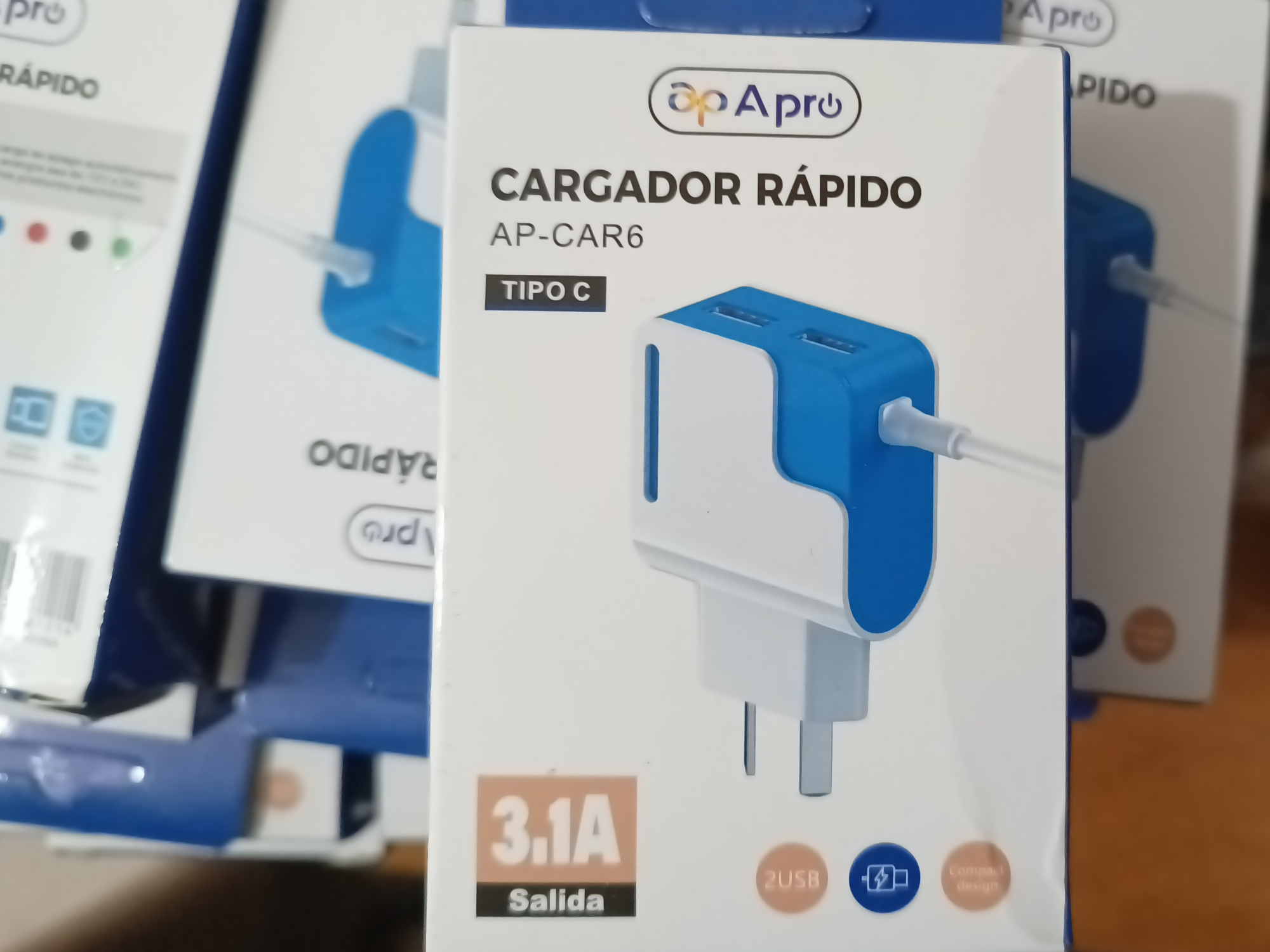 Cargador apro 3.1 tipo c
