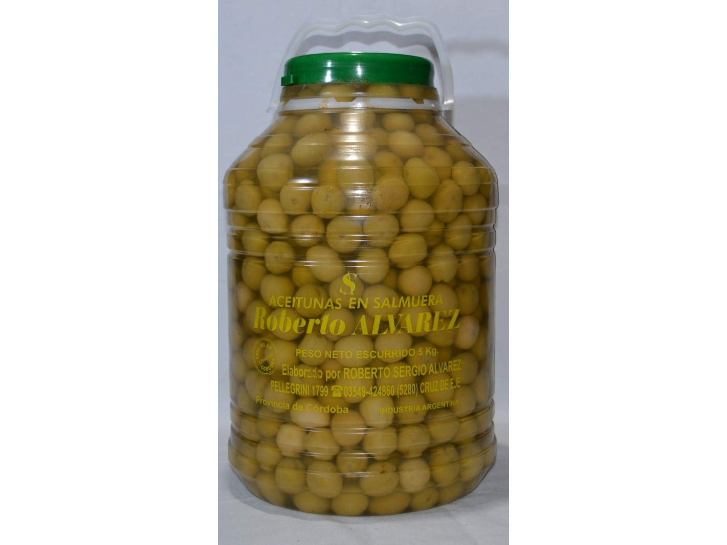 Garrafa Aceituna Verde "0" 5 Kg