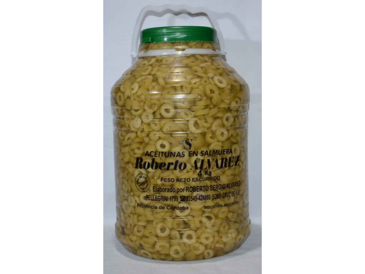 Garrafa Aceituna Verde Rodajada 4 Kg