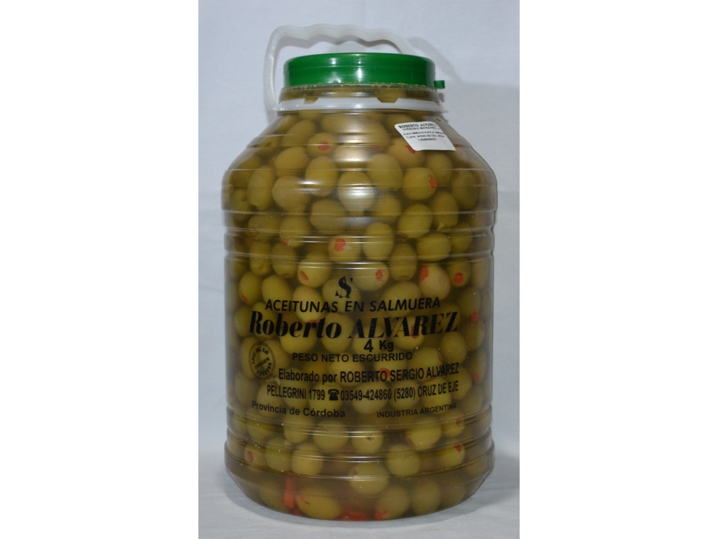 Garrafa Aceituna Verde Rellenas 4 Kg