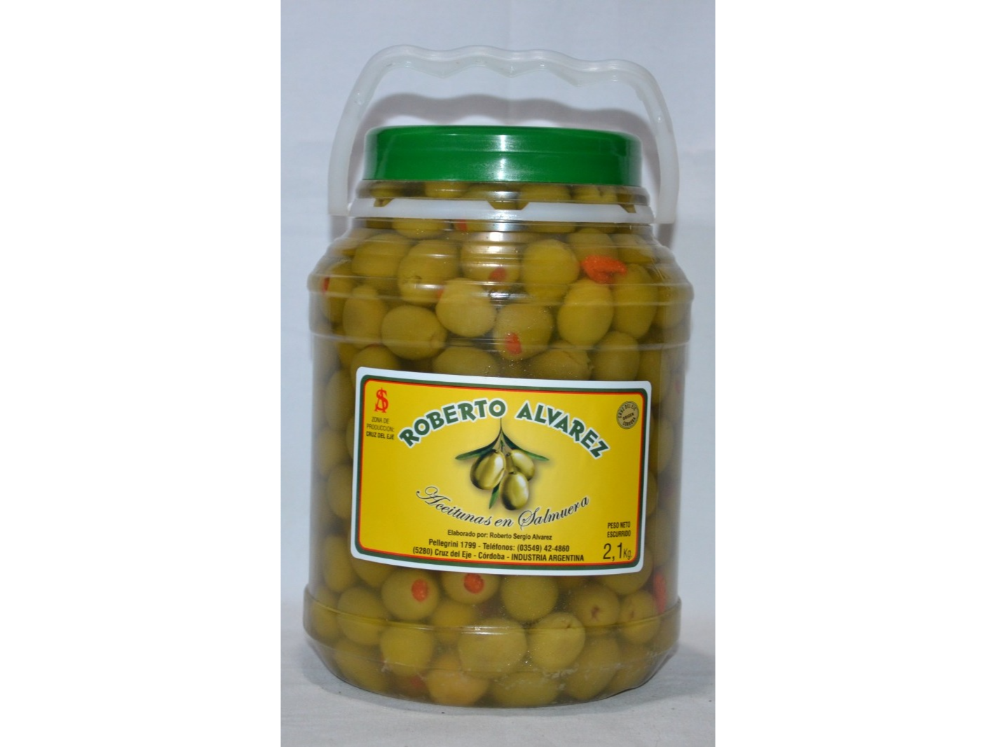 Garrafa Aceituna Verde Rellenas 2 Kg