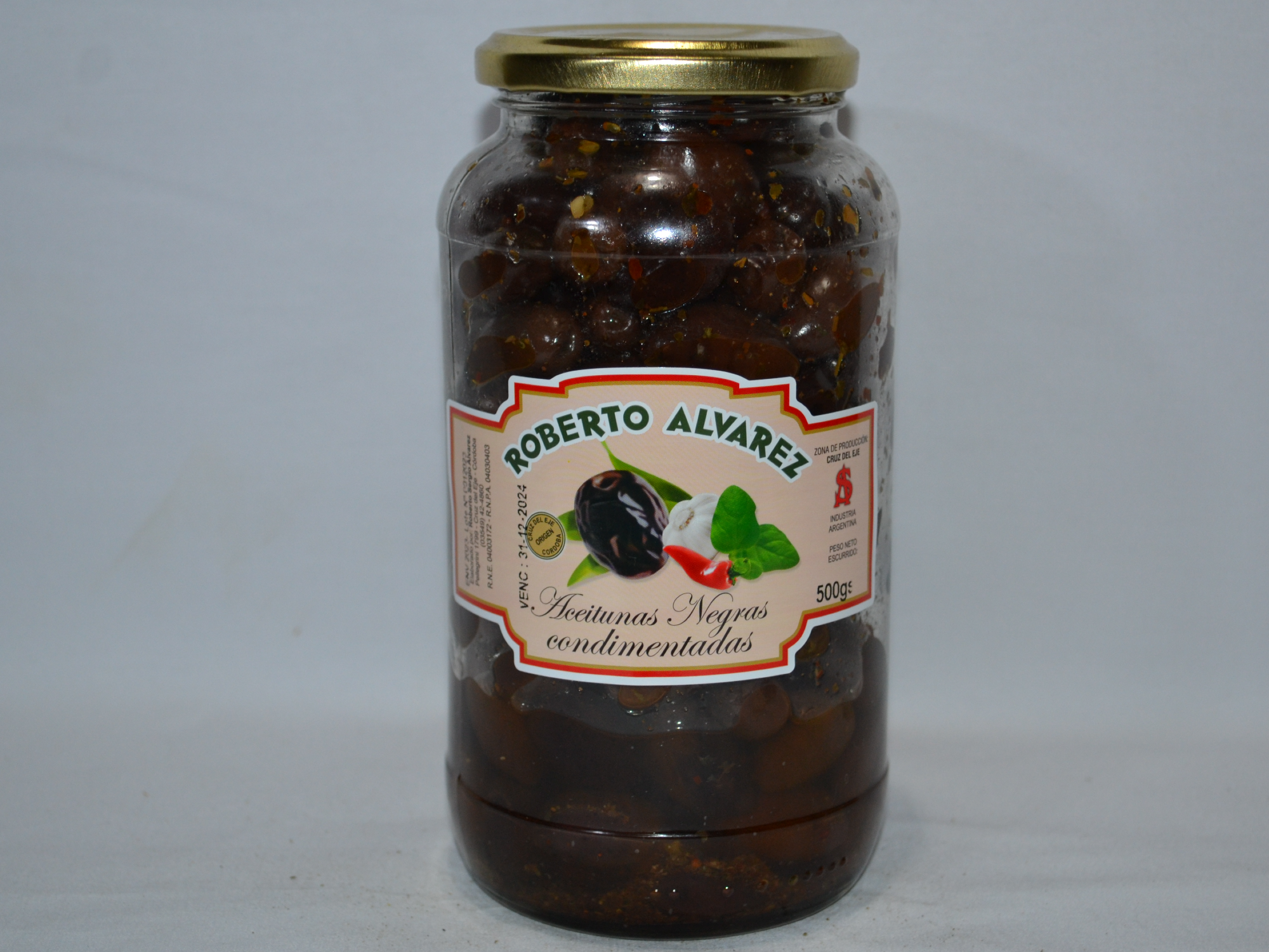 Aceitunas Condimentadas 500 g Vidrio