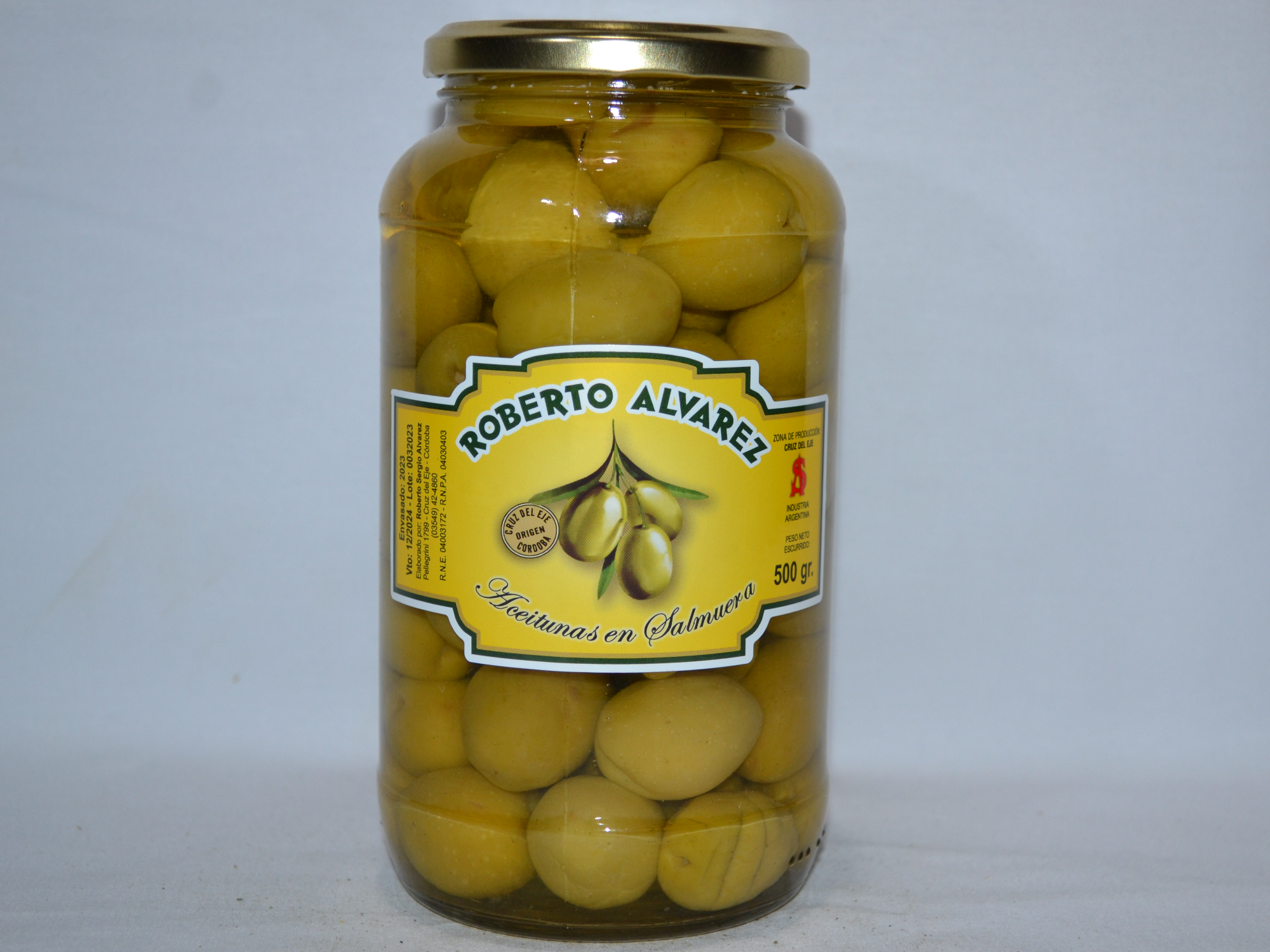 Aceitunas Verdes "0000" 500 g Vidrio