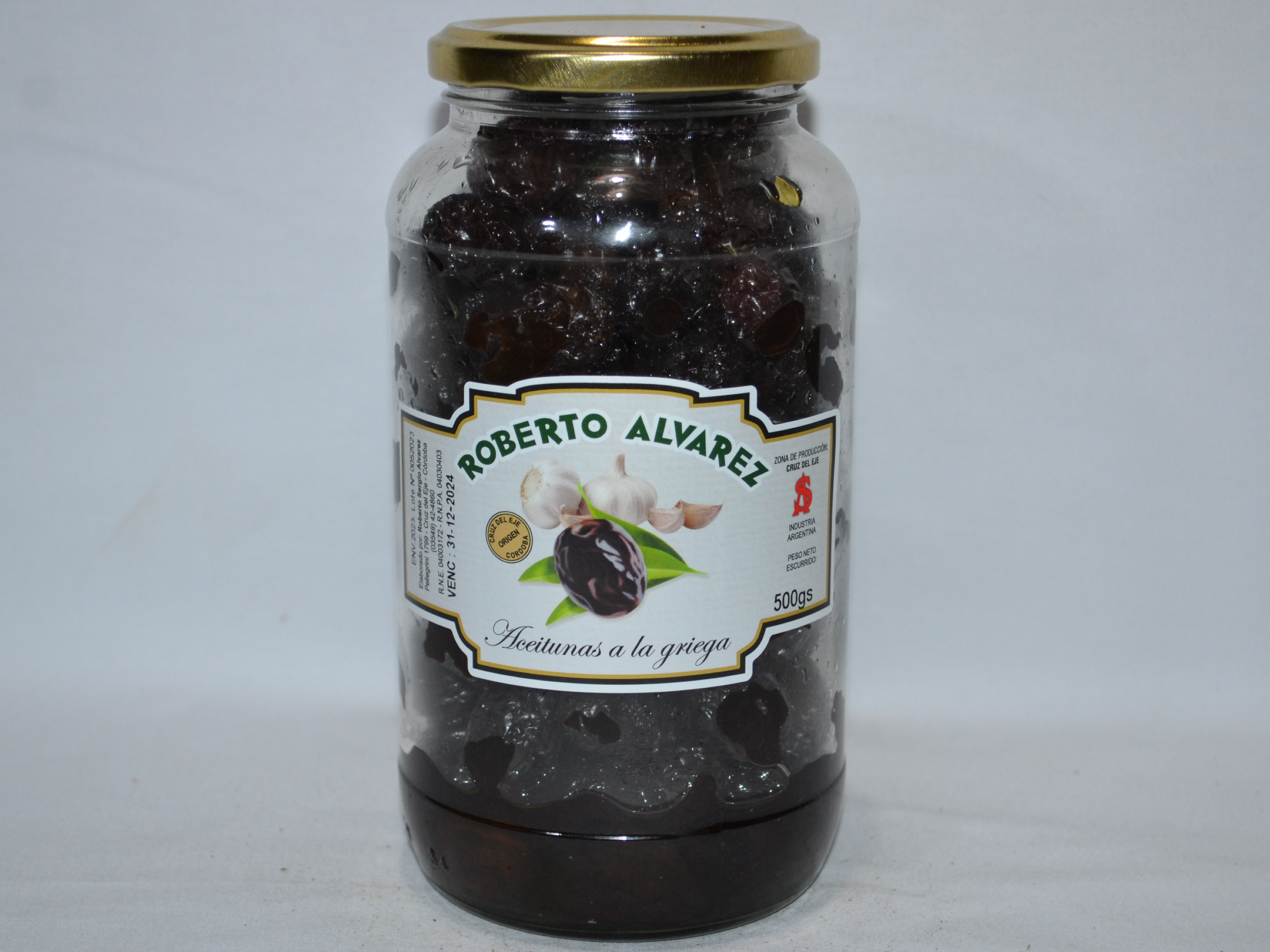 Aceitunas Griegas 500 g Vidrio