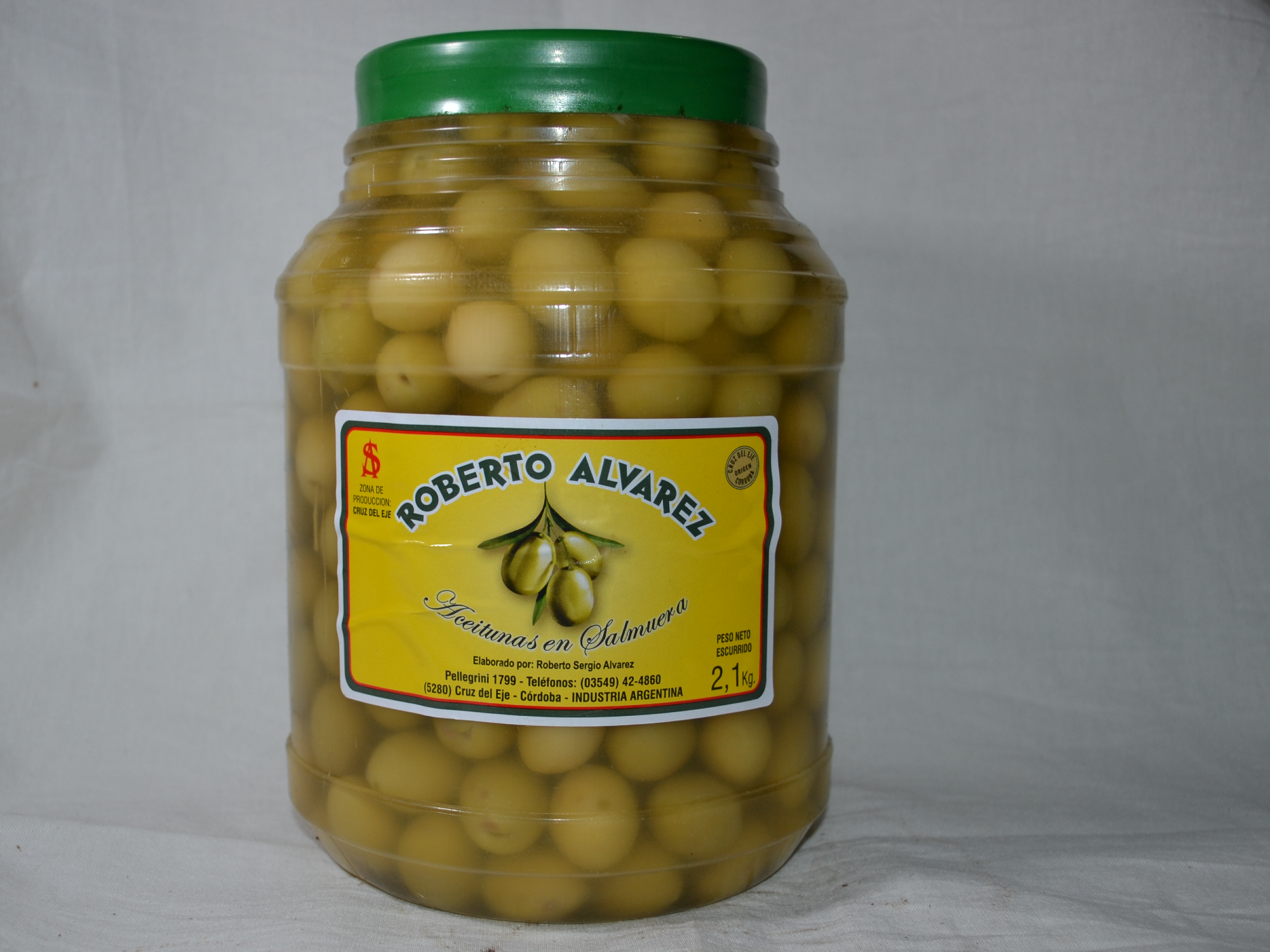 Garrafa Aceituna Verde "0" 2 Kg