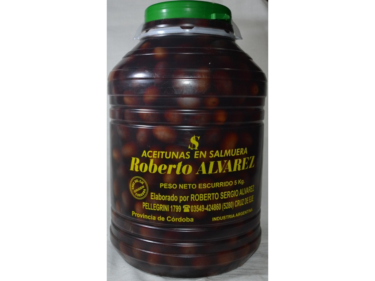 Garrafa Aceituna Negra "0" 5 Kg
