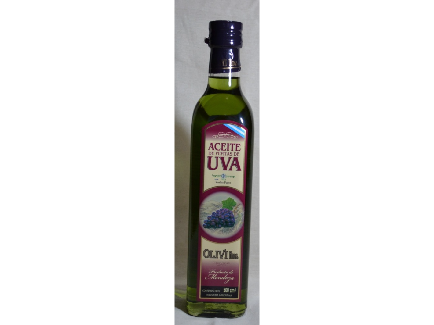 Aceite de Uva 500 ml Vidrio