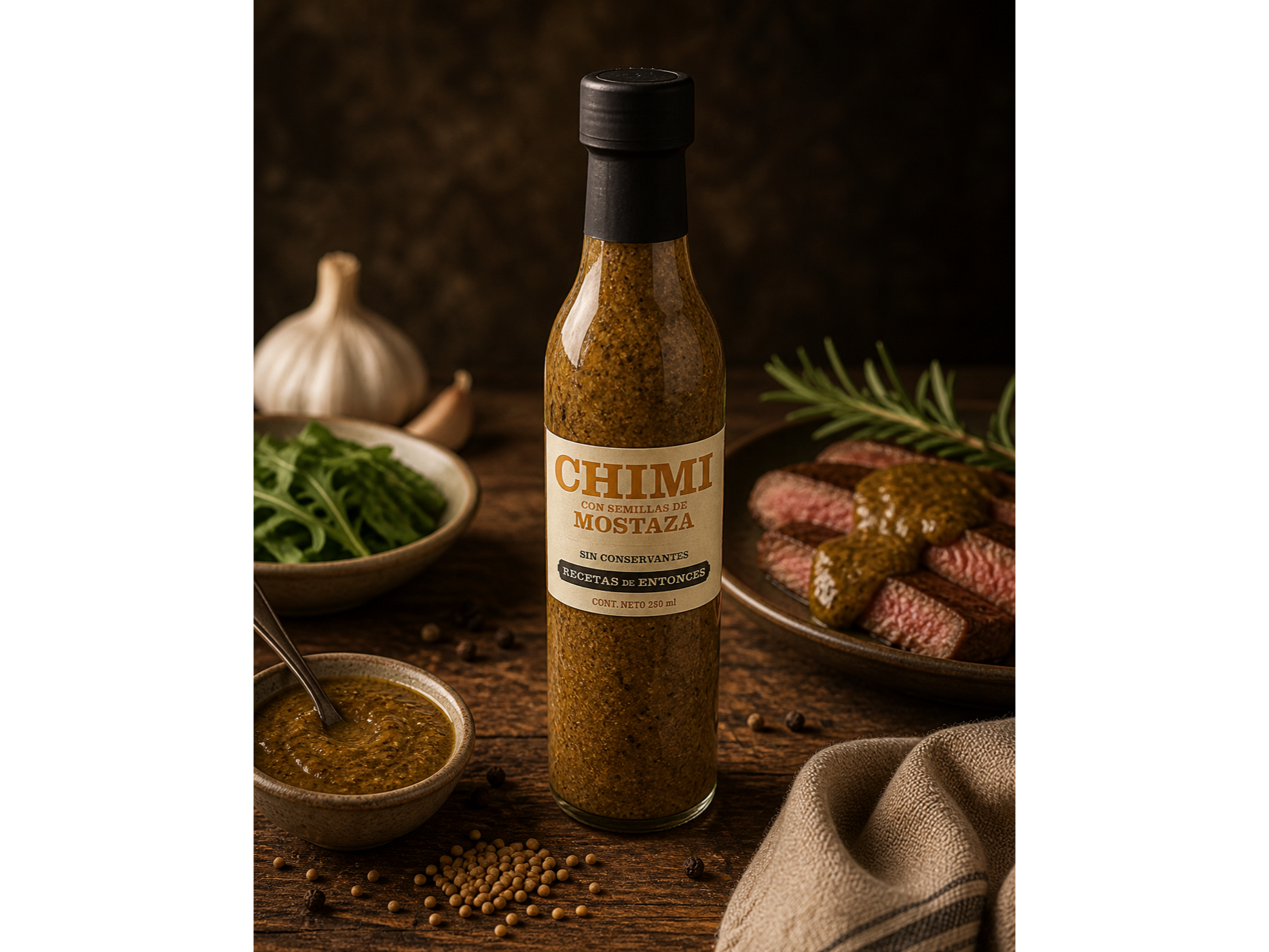 Chimichurri con Mostaza 250 ml