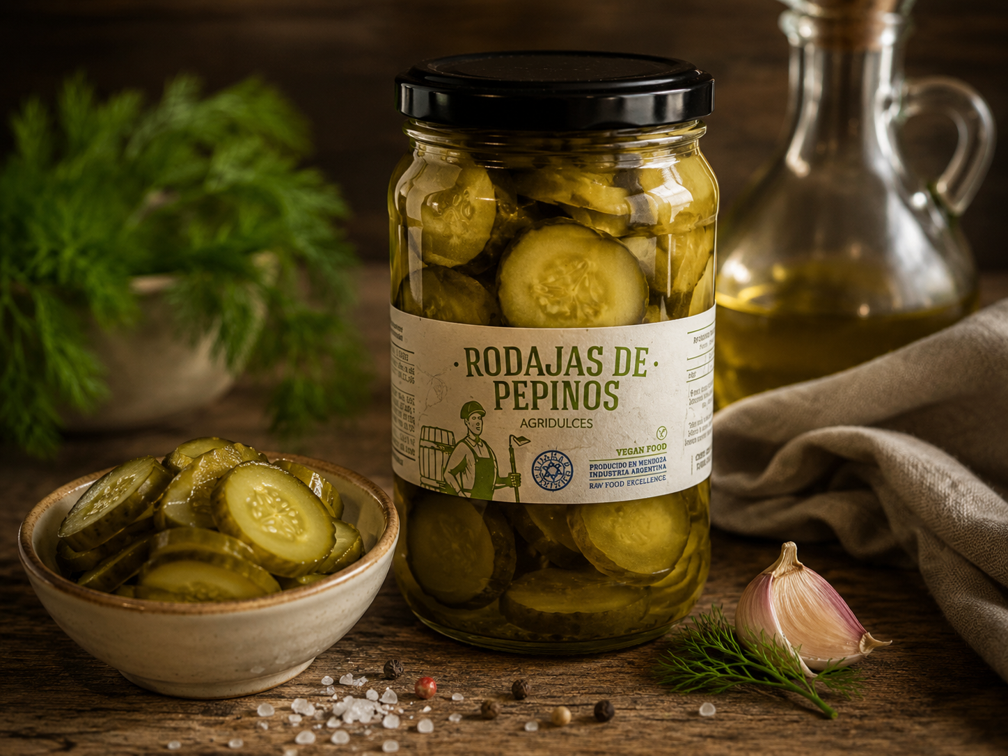 Pepinos en Rodajas Agridulces Picantes 300 g