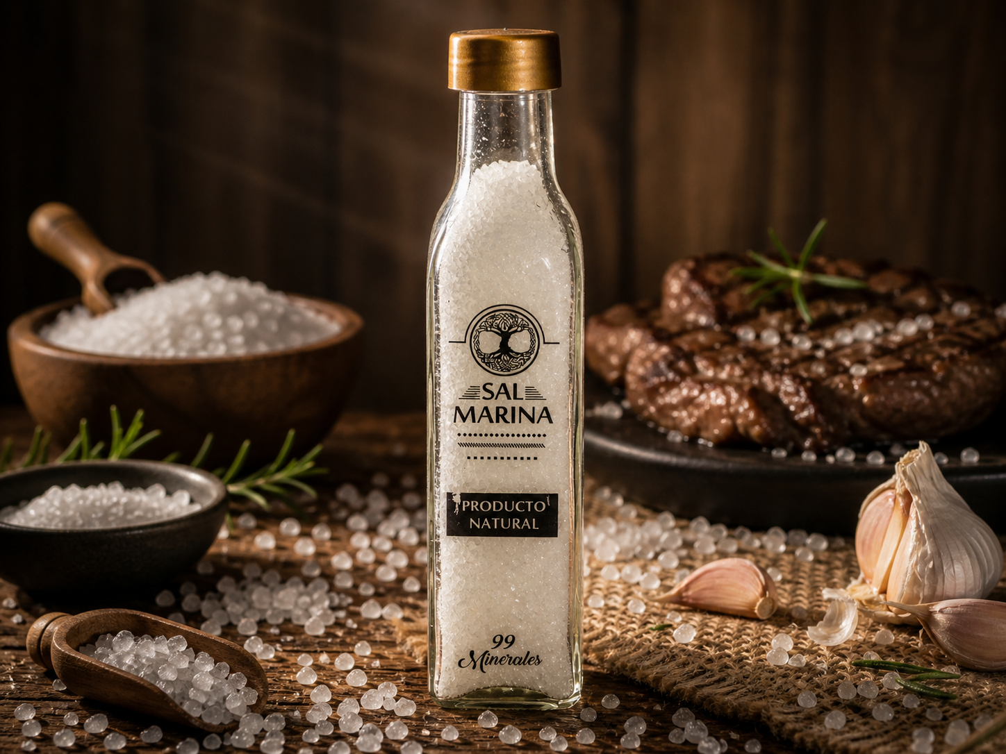 Sal Marina Clásica 250 g Vidrio