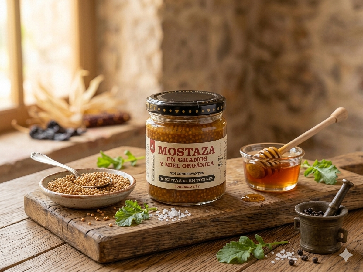 Mostaza en Grano con Miel 175 g