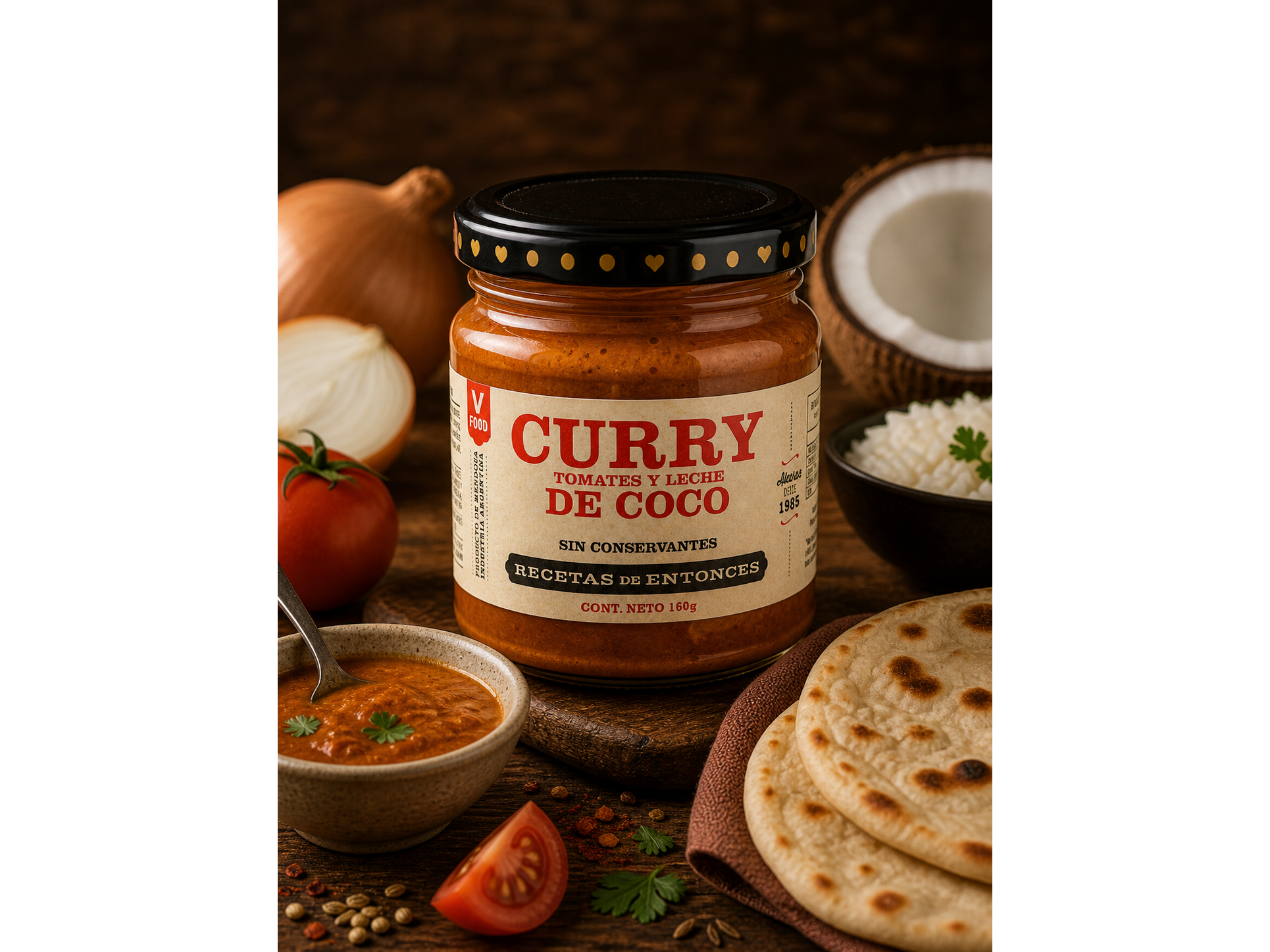 Curry de Tomates y Leche de Coco 200 ml