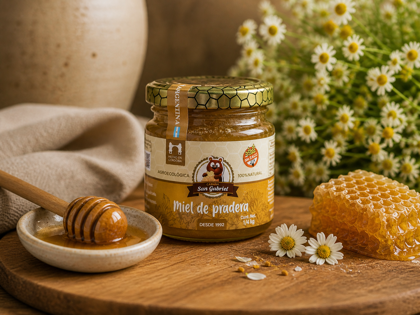 Miel de Pradera 250 g Vidrio
