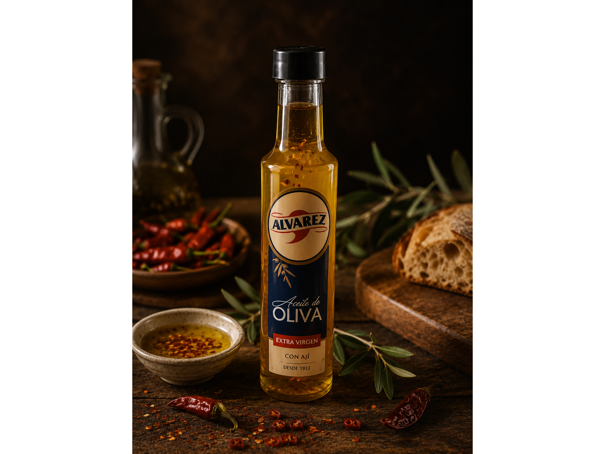 Aceite de Oliva con Ají Vidrio 250 ml