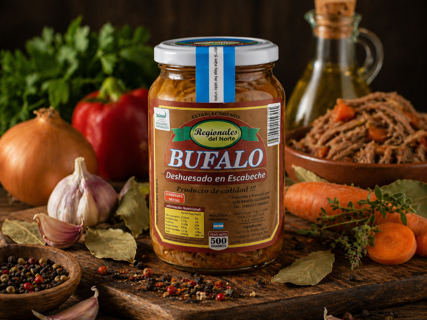 Escabeche de Búfalo 500 G