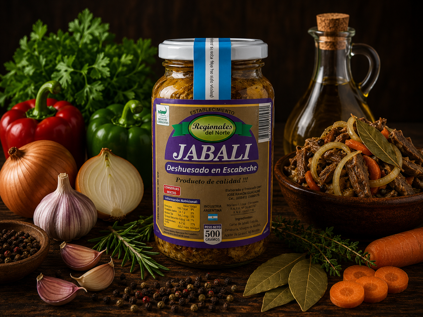 Escabeche de Jabalí 500 G