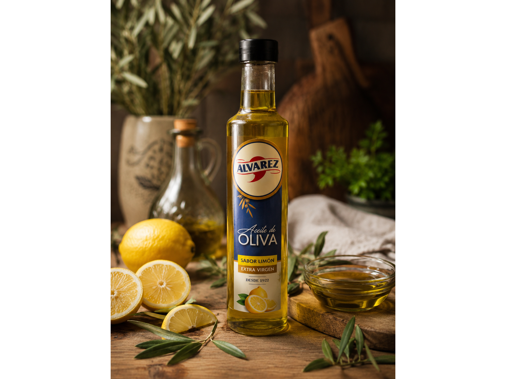 Aceite de Oliva con Limón Vidrio 250 ml