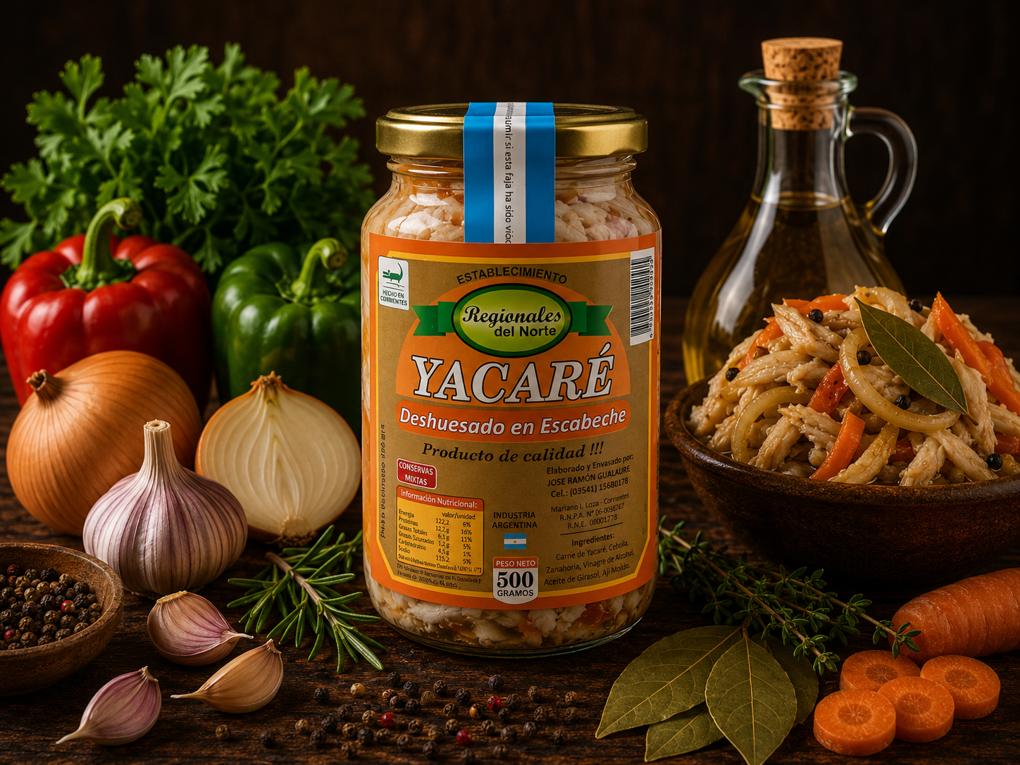 Escabeche de Yacaré 500 G
