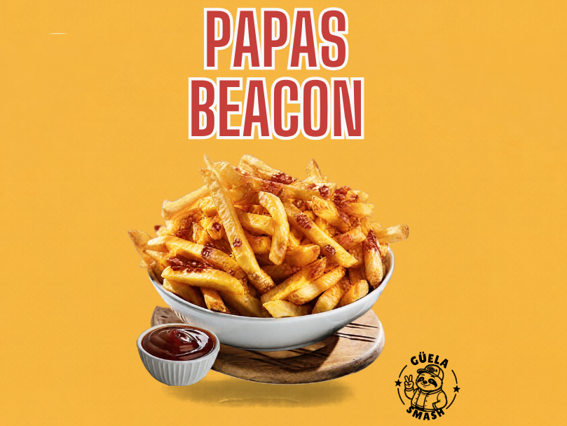 PAPAS CON CHEDDAR Y BEACON