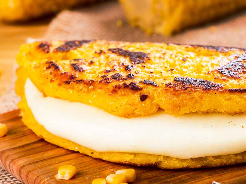 Cachapa con queso llanero de Mochima Charcas