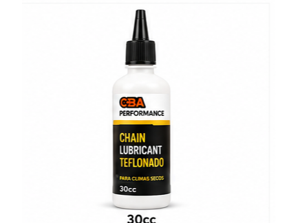ACEITE : CHAIN LUBRICANT " CBA " - TEFLONADO - 30 CC. -( LUBRICANTE PARA TRANSMISION )