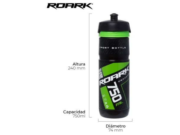 CARAMAÑOLAS : BOTELLA HIDRATACION "ROARK " 750 ML