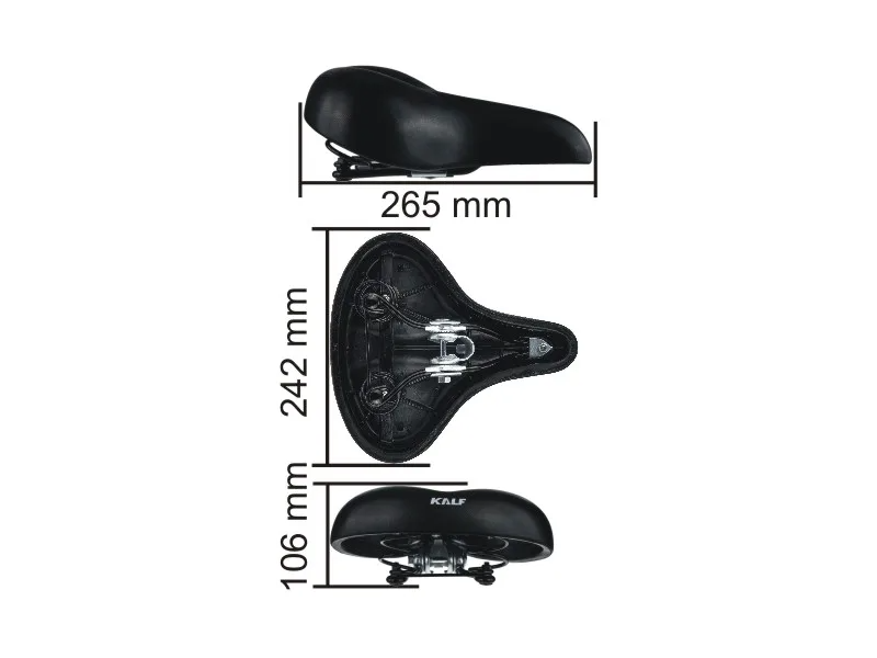 ASIENTO PLAYERO C/ RESORTES - KALF - ( NEGRO )