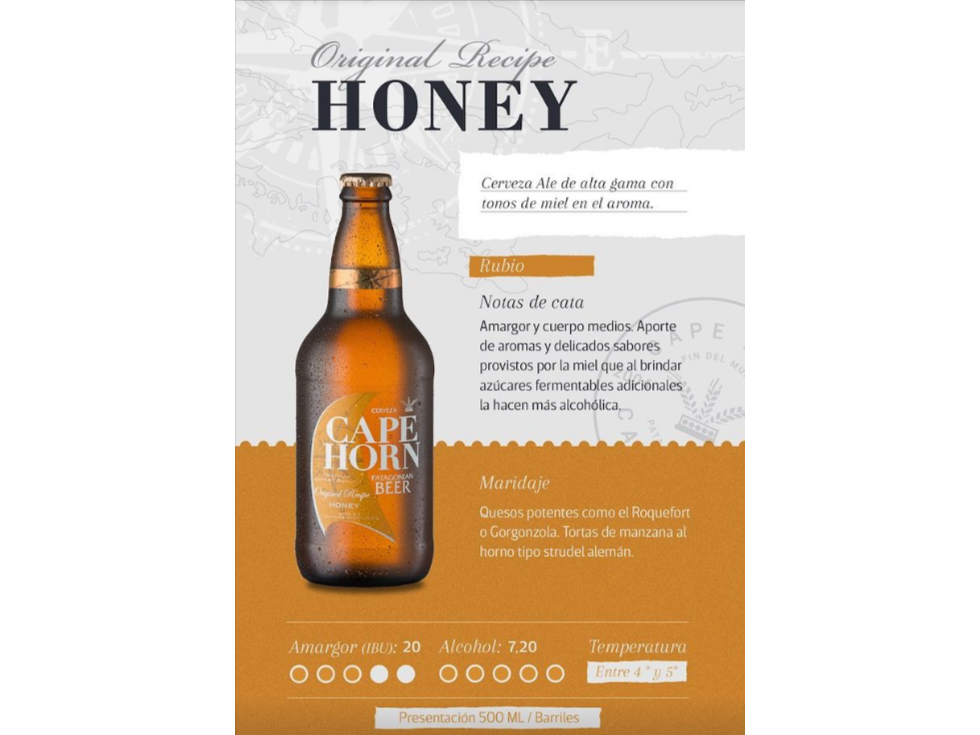 Cape Horn  HONEY x 500ml