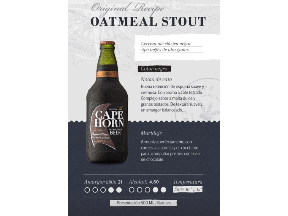 Cape Horn Oatmeal Stout x500ml