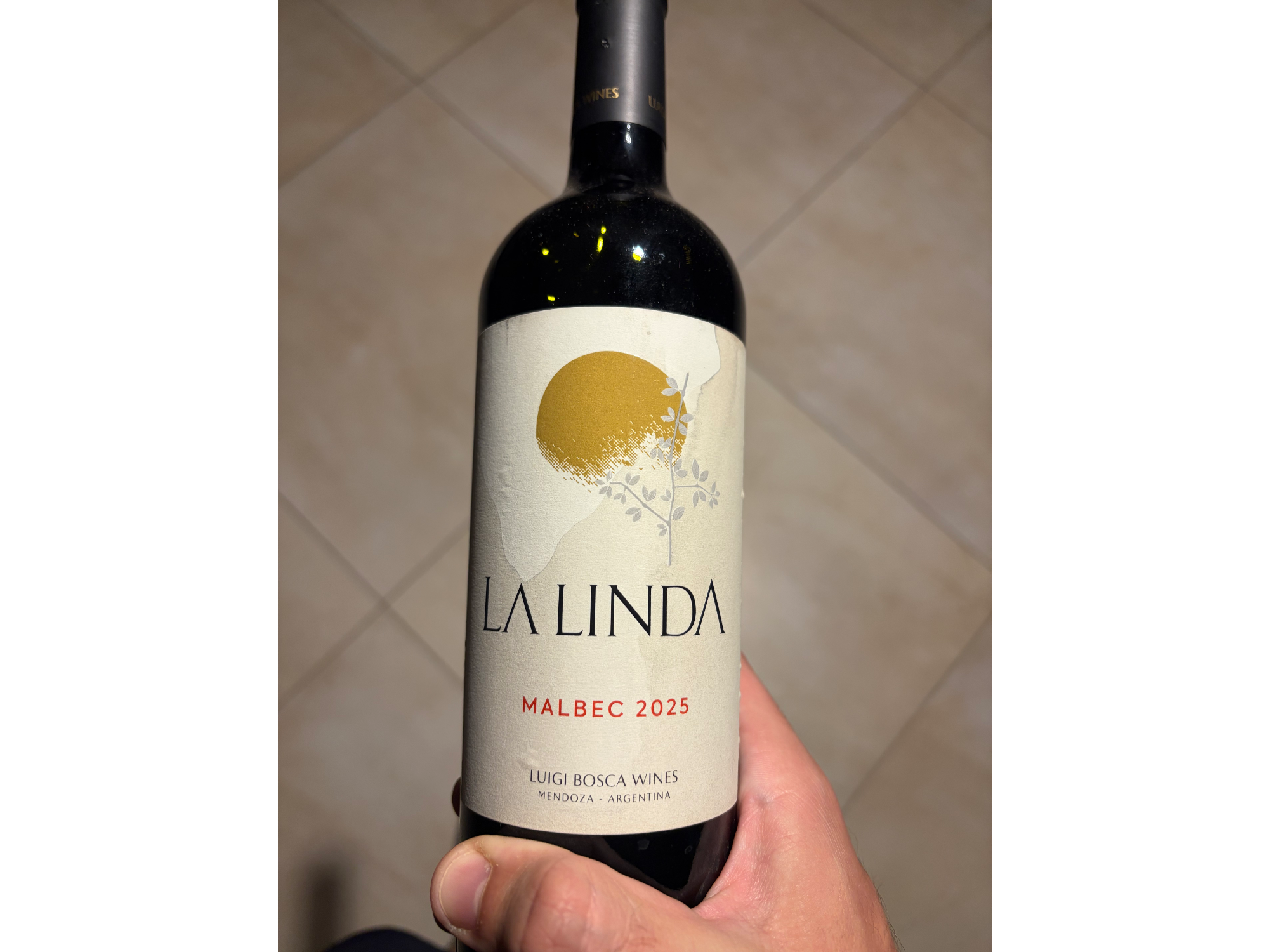 Luigi bosca la linda malbec o red blend (manchado)